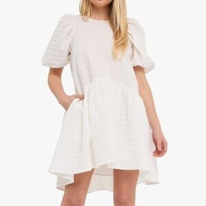 English Factory Puff Sleeve Dress S